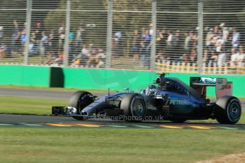 World © Octane Photographic Ltd. Mercedes AMG Petronas F1 W06 Hybrid – Nico Rosberg. Friday 13th March 2015, F1 Australian GP Practice 2, Melbourne, Albert Park, Australia. Digital Ref: 1201LB1D5791