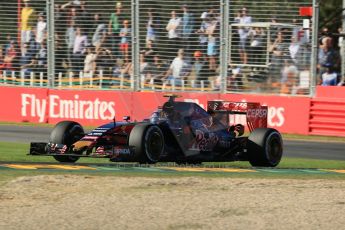 World © Octane Photographic Ltd. Scuderia Toro Rosso STR10 – Carlos Sainz Jnr. Friday 13th March 2015, F1 Australian GP Practice 2, Melbourne, Albert Park, Australia. Digital Ref: 1201LB1D5831