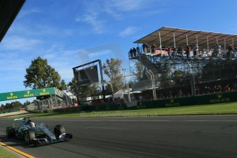 World © Octane Photographic Ltd. Mercedes AMG Petronas F1 W06 Hybrid – Lewis Hamilton. Friday 13th March 2015, F1 Australian GP Practice 2, Melbourne, Albert Park, Australia. Digital Ref: 1201LB1D6030