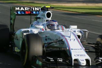 World © Octane Photographic Ltd. Williams Martini Racing FW37 – Valtteri Bottas. Friday 13th March 2015, F1 Australian GP Practice 2, Melbourne, Albert Park, Australia. Digital Ref: 1201LB1D6155