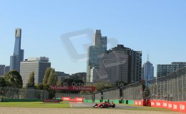 World © Octane Photographic Ltd. Scuderia Ferrari SF15-T– Kimi Raikkonen. Friday 13th March 2015, F1 Australian GP Practice 2, Melbourne, Albert Park, Australia. Digital Ref: 1201LW1L6052