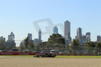 World © Octane Photographic Ltd. Lotus F1 Team E23 Hybrid – Romain Grosjean. Friday 13th March 2015, F1 Australian GP Practice 2, Melbourne, Albert Park, Australia. Digital Ref: 1201LW1L6128