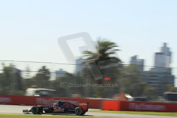 World © Octane Photographic Ltd. Scuderia Toro Rosso STR10 – Carlos Sainz Jnr. Friday 13th March 2015, F1 Australian GP Practice 2, Melbourne, Albert Park, Australia. Digital Ref: 1201LW1L6228