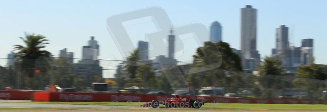 World © Octane Photographic Ltd. Scuderia Ferrari SF15-T– Sebastian Vettel. Friday 13th March 2015, F1 Australian GP Practice 2, Melbourne, Albert Park, Australia. Digital Ref: 1201LW1L6245