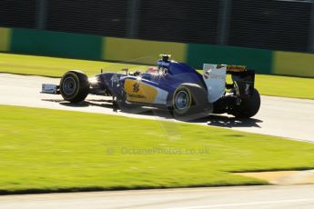 World © Octane Photographic Ltd. Sauber F1 Team C34-Ferrari – Felipe Nasr. Friday 13th March 2015, F1 Australian GP Practice 2, Melbourne, Albert Park, Australia. Digital Ref: 1201LW1L6419