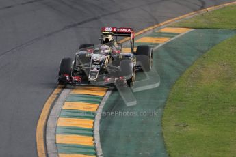 World © Octane Photographic Ltd. Lotus F1 Team E23 Hybrid – Pastor Maldonado. Saturday 14th March 2015, F1 Australian GP Qualifying, Melbourne, Albert Park, Australia. Digital Ref: 1204LB1D7572