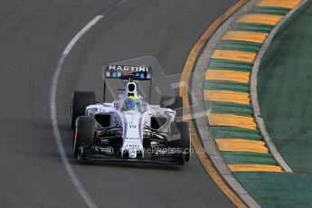 World © Octane Photographic Ltd. Williams Martini Racing FW37 – Felipe Massa. Saturday 14th March 2015, F1 Australian GP Qualifying, Melbourne, Albert Park, Australia. Digital Ref: 1204LB1D7637