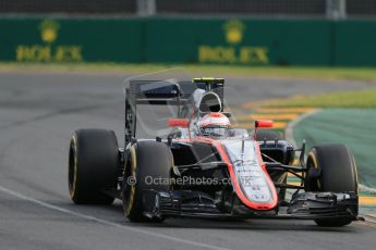 World © Octane Photographic Ltd. McLaren Honda MP4/30 - Jenson Button. Saturday 14th March 2015, F1 Australian GP Qualifying, Melbourne, Albert Park, Australia. Digital Ref: 1204LB1D7837