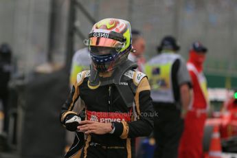 World © Octane Photographic Ltd. Lotus F1 Team E23 Hybrid – Pastor Maldonado. Saturday 14th March 2015, F1 Australian GP Qualifying Parc Ferme, Melbourne, Albert Park, Australia. Digital Ref: 1206LB1D8080