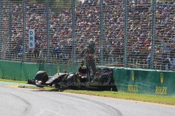World © Octane Photographic Ltd. Lotus F1 Team E23 Hybrid – Pastor Maldonado. Sunday 15th March 2015, F1 Australian GP Race, Melbourne, Albert Park, Australia. Digital Ref: 1209LB1D9411