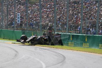 World © Octane Photographic Ltd. Lotus F1 Team E23 Hybrid – Pastor Maldonado. Sunday 15th March 2015, F1 Australian GP Race, Melbourne, Albert Park, Australia. Digital Ref: 1209LB1D9423