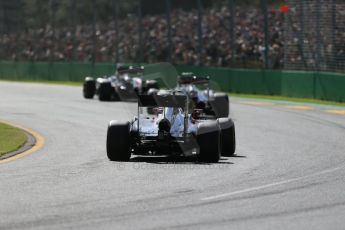 World © Octane Photographic Ltd. McLaren Honda MP4/30 - Jenson Button. Sunday 15th March 2015, F1 Australian GP Race, Melbourne, Albert Park, Australia. Digital Ref: 1209LB1D9533