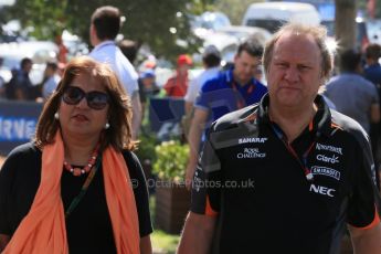 World © Octane Photographic Ltd. Sahara Force India Deputy Team Principle - Robert Fernley. Saturday 14th March 2015, F1 Australian GP Paddock, Melbourne, Albert Park, Australia. Digital Ref: 1205LB1D6630