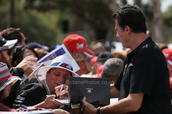 World © Octane Photographic Ltd. Lotus F1 Team Deputy Team Principle - Federico Gastaldi. Saturday 14th March 2015, F1 Australian GP Paddock, Melbourne, Albert Park, Australia. Digital Ref: 1205LB1D6647