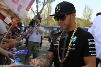 World © Octane Photographic Ltd. Mercedes AMG Petronas F1 W06 Hybrid – Lewis Hamilton. Saturday 14th March 2015, F1 Australian GP Paddock, Melbourne, Albert Park, Australia. Digital Ref: 1205LW1L6510