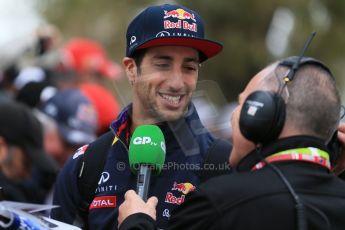 World © Octane Photographic Ltd. Infiniti Red Bull Racing RB11 – Daniel Ricciardo. Sunday 15th March 2015, F1 Australian GP Paddock, Melbourne, Albert Park, Australia. Digital Ref: 1207LB1D8210