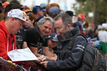 World © Octane Photographic Ltd. Mercedes AMG Petronas - Paddy Lowe. Sunday 15th March 2015, F1 Australian GP Paddock, Melbourne, Albert Park, Australia. Digital Ref: 1207LB1D8272