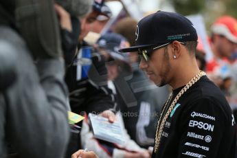 World © Octane Photographic Ltd. Mercedes AMG Petronas F1 W06 Hybrid – Lewis Hamilton. Sunday 15th March 2015, F1 Australian GP Paddock, Melbourne, Albert Park, Australia. Digital Ref: 1207LB1D8284