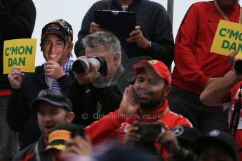 World © Octane Photographic Ltd. Daniel Ricciardo fan in the crowd on "Champions' Walk". Sunday 15th March 2015, F1 Australian GP Paddock, Melbourne, Albert Park, Australia. Digital Ref: 1207LB1D8308