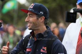 World © Octane Photographic Ltd. Infiniti Red Bull Racing RB11 – Daniel Ricciardo. Sunday 15th March 2015, F1 Australian GP Paddock, Melbourne, Albert Park, Australia. Digital Ref: 1207LB1D8362