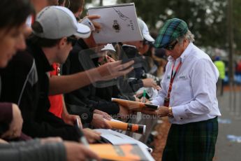 World © Octane Photographic Ltd. Sir Jackie Stewart. Sunday 15th March 2015, F1 Australian GP Paddock, Melbourne, Albert Park, Australia. Digital Ref: 1207LB1D8387