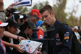 World © Octane Photographic Ltd. Infiniti Red Bull Racing RB11 – Daniil Kvyat. Sunday 15th March 2015, F1 Australian GP Paddock, Melbourne, Albert Park, Australia. Digital Ref: 1207LB1D8455