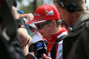 World © Octane Photographic Ltd. Scuderia Ferrari SF15-T– Kimi Raikkonen. Sunday 15th March 2015, F1 Australian GP Paddock, Melbourne, Albert Park, Australia. Digital Ref: 1207LB1D8567