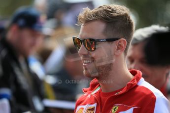 World © Octane Photographic Ltd. Scuderia Ferrari SF15-T– Sebastian Vettel. Sunday 15th March 2015, F1 Australian GP Paddock, Melbourne, Albert Park, Australia. Digital Ref: 1207LB1D8649