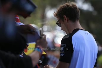 World © Octane Photographic Ltd. McLaren Honda MP4/30 - Jenson Button. Sunday 15th March 2015, F1 Australian GP Paddock, Melbourne, Albert Park, Australia. Digital Ref: 1207LB1D8661