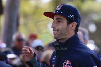 World © Octane Photographic Ltd. Infiniti Red Bull Racing RB11 – Daniel Ricciardo. Sunday 15th March 2015, F1 Australian GP Paddock, Melbourne, Albert Park, Australia. Digital Ref: 1207LB1D8707