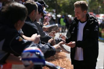 World © Octane Photographic Ltd. McLaren Honda MP4/30 – Kevin Magnussen. Sunday 15th March 2015, F1 Australian GP Paddock, Melbourne, Albert Park, Australia. Digital Ref: 1207LB1D8720