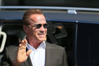 World © Octane Photographic Ltd. Arnold (Arnie) Schwarzenegger. Sunday 15th March 2015, F1 Australian GP Paddock, Melbourne, Albert Park, Australia. Digital Ref: 1207LB1D9191