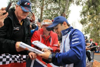 World © Octane Photographic Ltd. Williams Martini Racing FW37 – Felipe Massa. Sunday 15th March 2015, F1 Australian GP Paddock, Melbourne, Albert Park, Australia. Digital Ref: 1207LW1L7217