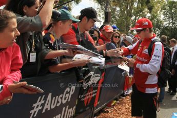 World © Octane Photographic Ltd. Scuderia Ferrari SF15-T– Kimi Raikkonen. Sunday 15th March 2015, F1 Australian GP Paddock, Melbourne, Albert Park, Australia. Digital Ref: 1207LW1L7226