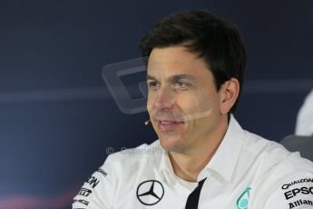 World © Octane Photographic Ltd. Mercedes AMG Petronas – Toto Wolff – Head of Mercedes Motorsport. Friday 13th March 2015, F1 Australian GP FIA Team Boss Press Conference, Melbourne, Albert Park, Australia. Digital Ref: 1202LB1D6216