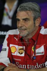 World © Octane Photographic Ltd. Scuderia Ferrari– Maurizio Arrivabene – Team Principle. Friday 13th March 2015, F1 Australian GP FIA Team Boss Press Conference, Melbourne, Albert Park, Australia. Digital Ref: 1202LB1D6231