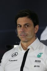 World © Octane Photographic Ltd. Mercedes AMG Petronas – Toto Wolff – Head of Mercedes Motorsport. Friday 13th March 2015, F1 Australian GP FIA Team Boss Press Conference, Melbourne, Albert Park, Australia. Digital Ref: 1202LB1D6239