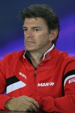 World © Octane Photographic Ltd. Manor Marussia F1 Team – Graham Lowden - Chief Executive Officer (CEO). Friday 13th March 2015, F1 Australian GP FIA Team Boss Press Conference, Melbourne, Albert Park, Australia. Digital Ref: 1202LB1D6243