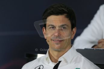 World © Octane Photographic Ltd. Mercedes AMG Petronas – Toto Wolff – Head of Mercedes Motorsport. Friday 13th March 2015, F1 Australian GP FIA Team Boss Press Conference, Melbourne, Albert Park, Australia. Digital Ref: 1202LB1D6278