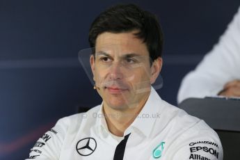 World © Octane Photographic Ltd. Mercedes AMG Petronas – Toto Wolff – Head of Mercedes Motorsport. Friday 13th March 2015, F1 Australian GP FIA Team Boss Press Conference, Melbourne, Albert Park, Australia. Digital Ref: 1202LB1D6371