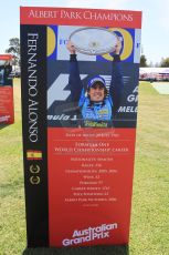World © Octane Photographic Ltd. Wednesday 11th March 2015, F1 Australian GP, Melbourne, Albert Park, Australia, Fernando Alonso. Digital Ref: 1197LW1L5574
