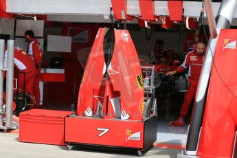 World © Octane Photographic Ltd. Scuderia Ferrari SF15-T sidepods – Kimi Raikkonen. Thursday 18th June 2015, F1 Austrian GP Paddock, Red Bull Ring, Spielberg, Austria. Digital Ref: 1302LB1D4384