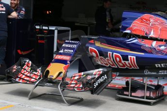 World © Octane Photographic Ltd. Scuderia Toro Rosso STR10 – nose and front wing. Thursday 18th June 2015, F1 Austrian GP Paddock, Red Bull Ring, Spielberg, Austria. Digital Ref: 1302LB1D4446