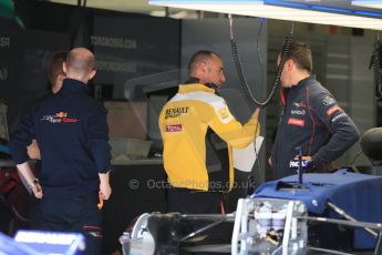 World © Octane Photographic Ltd. Scuderia Toro Rosso STR10 with Renault Engineer. Thursday 18th June 2015, F1 Austrian GP Paddock, Red Bull Ring, Spielberg, Austria. Digital Ref: 1302LB1D4463