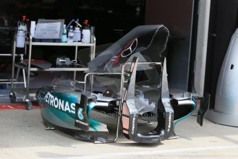 World © Octane Photographic Ltd. Mercedes AMG Petronas F1 W06 Hybrid bodywork. Thursday 18th June 2015, F1 Austrian GP Paddock, Red Bull Ring, Spielberg, Austria. Digital Ref: 1302LB1D4563