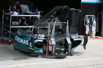 World © Octane Photographic Ltd. Mercedes AMG Petronas F1 W06 Hybrid bodywork. Thursday 18th June 2015, F1 Austrian GP Paddock, Red Bull Ring, Spielberg, Austria. Digital Ref: 1302LB1D4577