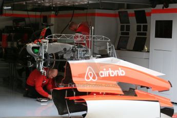 World © Octane Photographic Ltd. Manor Marussia F1 Team MR03B. Thursday 18th June 2015, F1 Austrian GP Paddock, Red Bull Ring, Spielberg, Austria. Digital Ref: 1302LB1D4637