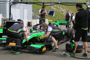 World © Octane Photographic Ltd. Thursday 18th June 2015, GP2 Austrian GP Paddock, Red Bull Ring, Spielberg, Austria - Status Grand Prix pit stop practice. Digital Ref: 1301CB5D4638