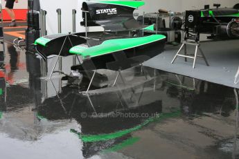 World © Octane Photographic Ltd. Thursday 18th June 2015, GP3 Austrian GP Paddock, Red Bull Ring, Spielberg, Austria, Status GP bodywork in the rain - Zaid Ashkanani. Digital Ref: 1301CB5D4699