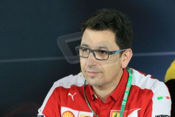 World © Octane Photographic Ltd. FIA Team Personnel Press Conference. Friday 19th June 2015, F1 Austrian GP, Red Bull Ring, Spielberg, Austria. Scuderia Ferrari Chief operating Officer (Power Unit) – Mattia Binotto. Digital Ref: 1308LB1D6895